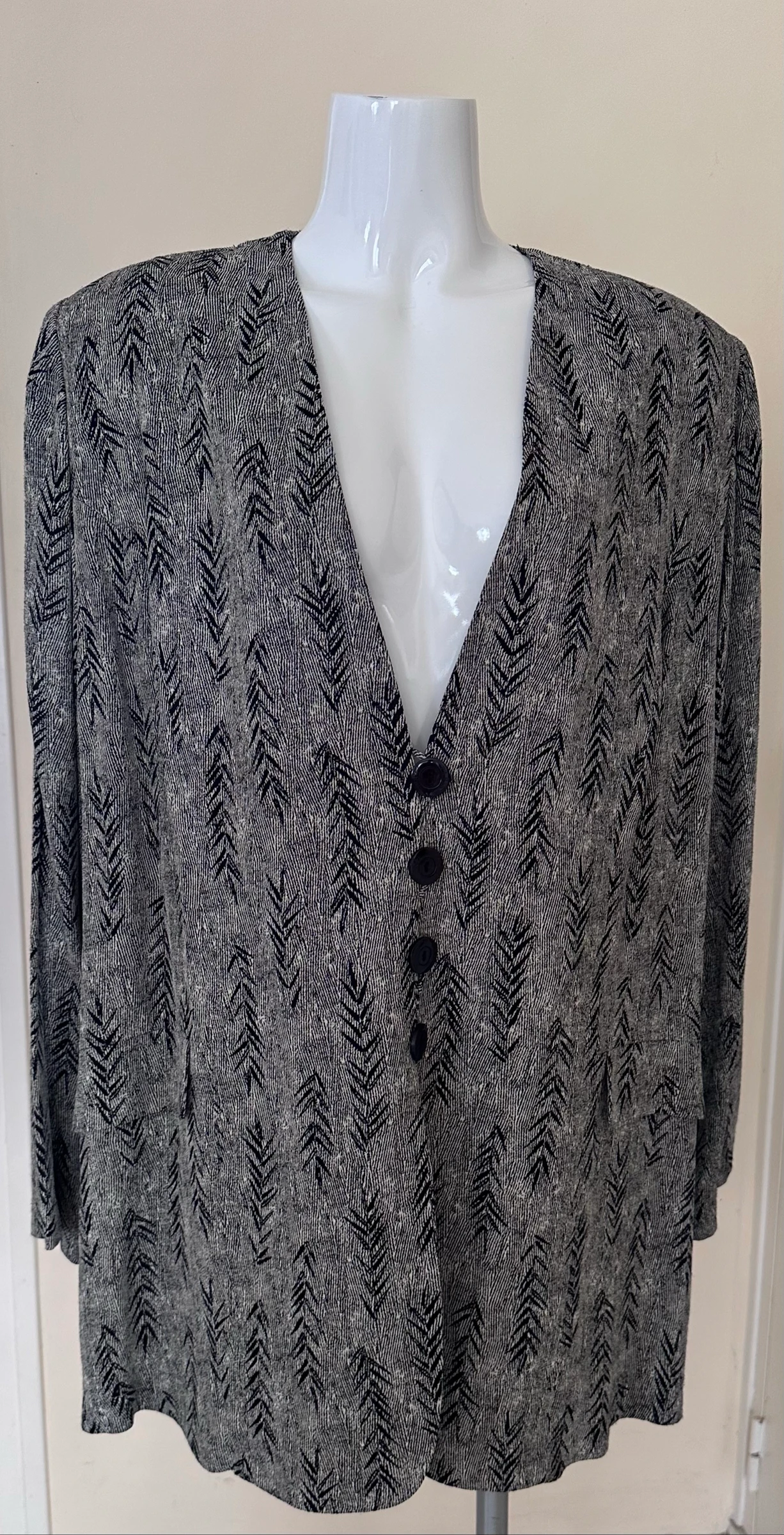 Blazer Vintage Chic  – Créations Doucel Paris Made in France (T. 48/50) – photo 5